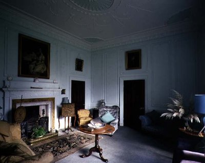 Drawing room with neo-classical frieze of musical instruments, Belle Isle, Windermere, Cumbria by English School